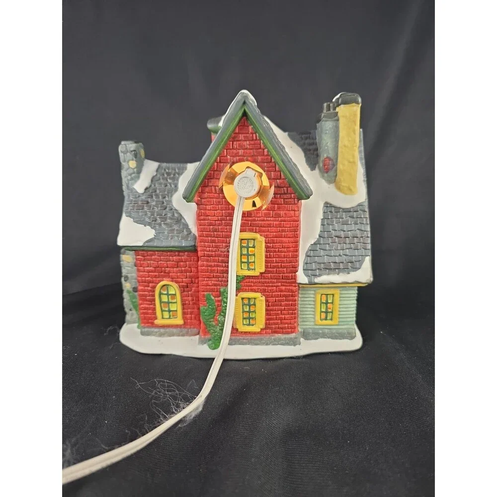 Vintage Santa's Workbench The Wax & Wick Shoppe Christmas Village Tested Working